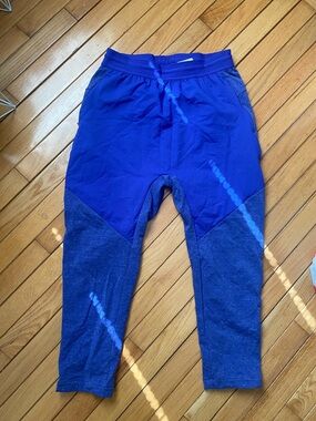Nike Girls Royal Blue & Navy Athletic Leggings